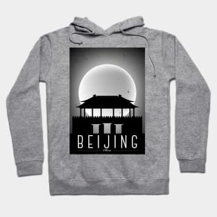 Beijing black and white poster Hoodie